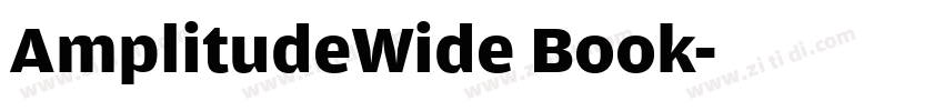 AmplitudeWide Book字体转换